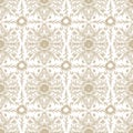 Seamless vector pattern with botanical lace squares in light colors Royalty Free Stock Photo