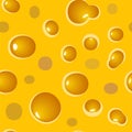 Seamless vector pattern with cheese texture. Funny background Royalty Free Stock Photo