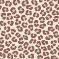 Seamless vector pattern with classic leopard print, great for textile, wrapping paper