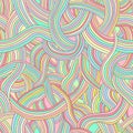 Seamless vector pattern of colored strips of smooth, fairy rainb Royalty Free Stock Photo