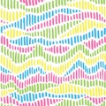 Seamless vector pattern with colorful marker strokes great for textile wrapping packaging scrapbook