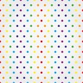 Seamless vector pattern with colorful polka dots Royalty Free Stock Photo