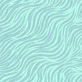 Seamless vector pattern of diagonal turquoise stripes on a blue background. Texture for fabric or packaging smooth lines Royalty Free Stock Photo