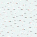 Seamless vector pattern with doodle hearts. Texture for Valentine's Day