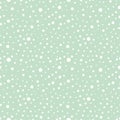 Seamless vector pattern with dots. Simple graphic design. Dotted colorful drawn background with little decorative elements. Print