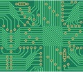 Seamless vector pattern - electronic circuit board background Royalty Free Stock Photo