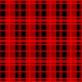 Seamless vector pattern - elegant traditional lumberjack tartan in red and black colors