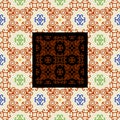 Seamless vector pattern in folk style Slovakia