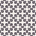 Seamless vector pattern. Hand drawn flower lattice grid. Repeat geo background. Monochrome surface design textile swatch. Modern