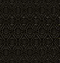 Seamless Vector Pattern With Hexagonal Dotted Shapes Royalty Free Stock Photo