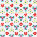 Seamless vector pattern of kaleidoscope Royalty Free Stock Photo