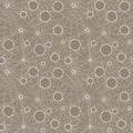 Seamless vector pattern of linear mesh on light beige background. Contemporary. Isolated.