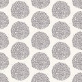 Seamless vector pattern. Modern geometric hand drawn seed circle. Repeating abstract spotty background. Organic polka dot textured Royalty Free Stock Photo