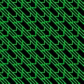 Seamless vector pattern - modern houndstooth variation in neon green and black Royalty Free Stock Photo