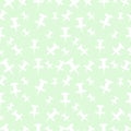 Seamless vector pattern, pastel shadeless background with pins