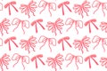 Seamless vector pattern with pink bows in a flat style. Elegant and minimal design, perfect for backgrounds, gift wrapping, or Royalty Free Stock Photo