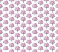 Seamless vector pattern of pink Lotus flowers. Water lily. Vintage style. hand drawn Botanical illustration. Good design for Royalty Free Stock Photo