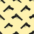 Seamless vector pattern with Pistols Royalty Free Stock Photo