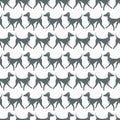 Seamless Vector Pattern with Pretty Walking Italian Greyhounds