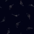 Seamless vector pattern with Revolvers Royalty Free Stock Photo
