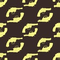 Seamless vector pattern with Revolvers Royalty Free Stock Photo