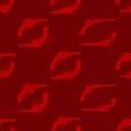 Seamless vector pattern with Revolvers Royalty Free Stock Photo