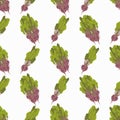 Seamless vector pattern with ripe purple beets. Pattern for wrapping paper and cards.