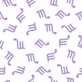 Seamless pattern - scorpius zodiac sign