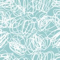 Seamless vector pattern with scribbles