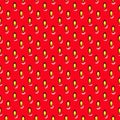 RED STRAWBERRY SEASON FRUIT TEXTURE. ABSTRACT SEAMLESS VECTOR PATTERN.