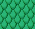 Seamless vector pattern. Snake or dragon green skin with scales. Fantasy texture. Royalty Free Stock Photo