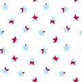 Seamless vector pattern stars Royalty Free Stock Photo