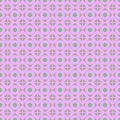 Seamless vector pattern. Symmetrical geometric abstract background with rhombus and circles in pink colors. Royalty Free Stock Photo