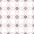 Seamless vector pattern. Symmetrical geometric black and red background with rhombus and lines. Decorative repeating ornament Royalty Free Stock Photo