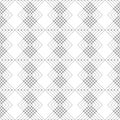 Seamless vector pattern. Symmetrical geometric black and white background. Decorative repeating ornament Royalty Free Stock Photo