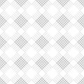 Seamless vector pattern. Symmetrical geometric black and white background with rhombus and lines. Decorative repeating ornament Royalty Free Stock Photo