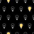 Light bulbs. Vector illustration Royalty Free Stock Photo