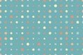 Seamless vector pattern or texture with colorful polka dots on white background for kids backgroun Royalty Free Stock Photo