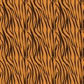 Seamless vector pattern of tiger skin Royalty Free Stock Photo