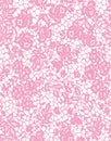 Seamless Vector Pink Lace Pattern Royalty Free Stock Photo