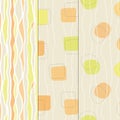 Seamless vector 50's retro patterns