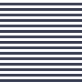 Seamless vector simple stripe pattern with navy and white horizontal parallel stripes background texture. Royalty Free Stock Photo