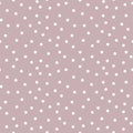 Seamless vector snowflakes pattern background. Winter background. Simple Christmas background. Polka dots. Irregular placed