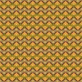 Seamless, Vector Stylized Image of Zigzag Stripes Forming a Repeating Pattern in Green and Beige Tones. Can Be Used in Design and Royalty Free Stock Photo