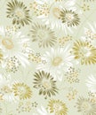 Seamless vector sunflower background for textile design