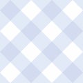 Seamless vector sweet blue and white background, checkered pattern or grid texture
