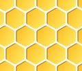 Seamless vector sweet honeycomb pattern Royalty Free Stock Photo