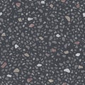 Seamless vector texture of gray asphalt