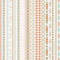 Seamless vector tribal texture. Tribal seamless texture. Vintage ethnic seamless backdrop. Boho stripes. Striped vintage boho fash