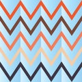 Seamless vector vintage stripe chevron zigzag pattern-colorful geometric abstract pattern background for printing and textile Royalty Free Stock Photo
